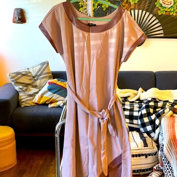 chinese dress ladies Leather Wrap Dress | Classy Women's Mini Dresses